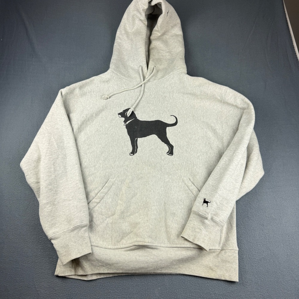 The Black Dog Hoodie Men's M Gray Graphic Pullover Sweatshirt Martha's Vineyard